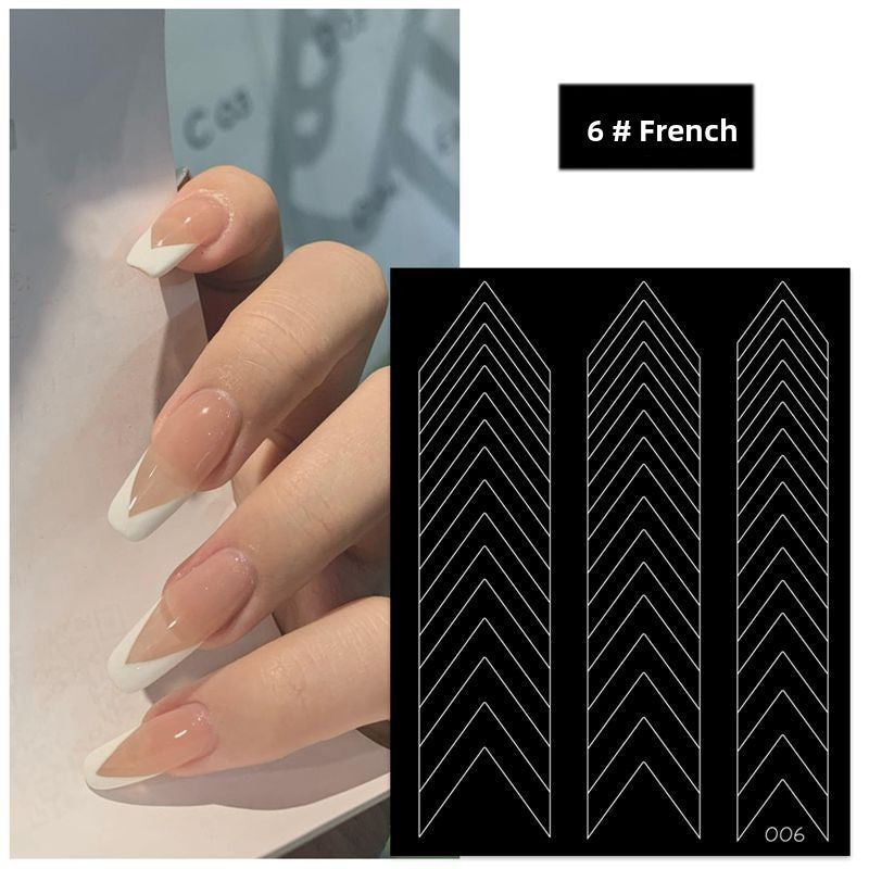 French-style nail stickers