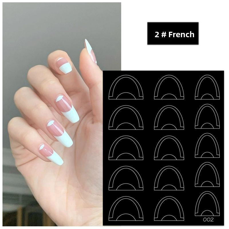 French-style nail stickers