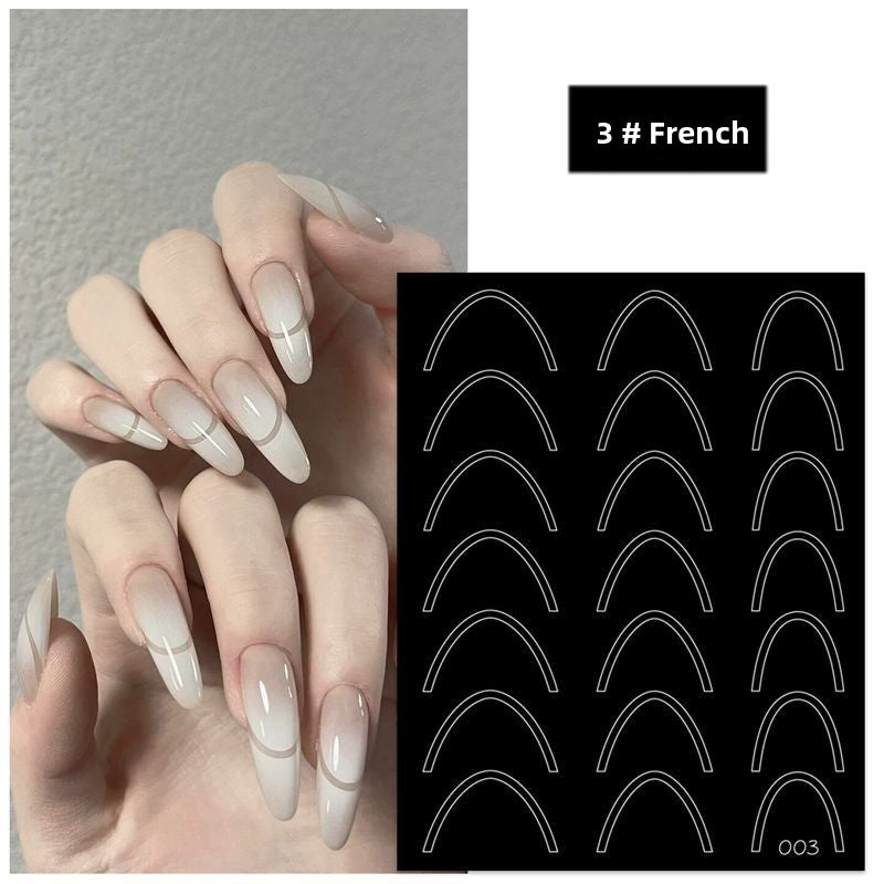 French-style nail stickers