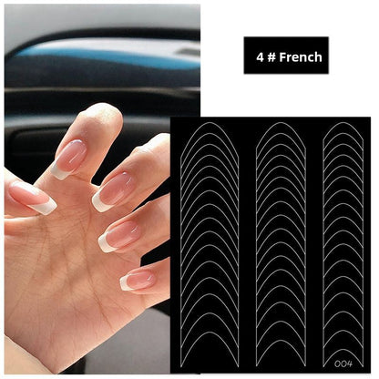French-style nail stickers