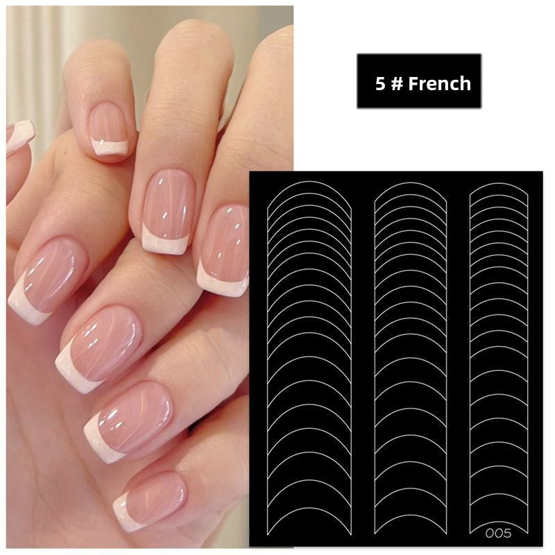 French-style nail stickers