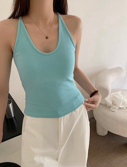 French-style neckless blouse