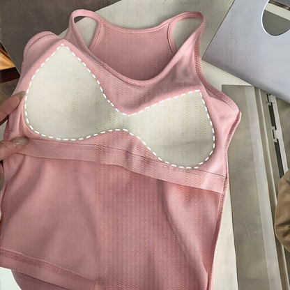 French-style neckless blouse