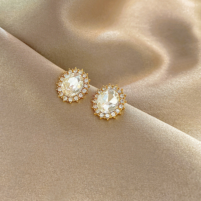 French Style Pearl Tassel Earrings with 925 Silver Needles