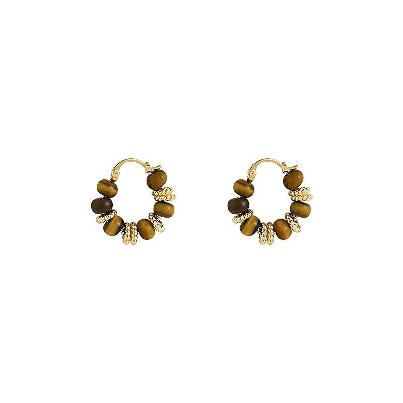 French Style Pearl Tassel Earrings with 925 Silver Needles