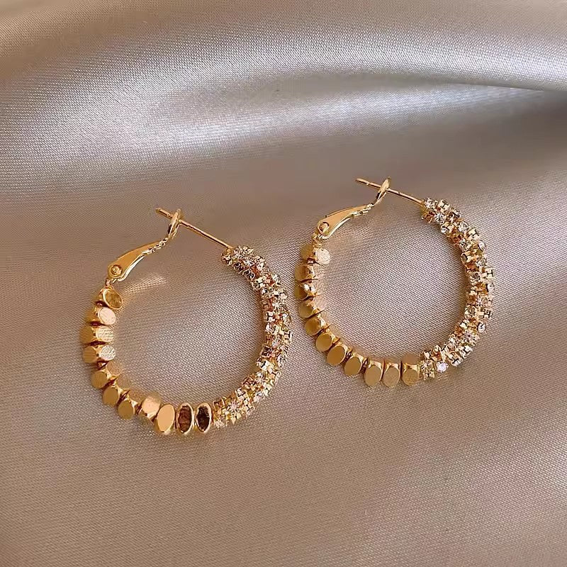 French Style Pearl Tassel Earrings with 925 Silver Needles