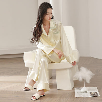 French-style silk pajamas