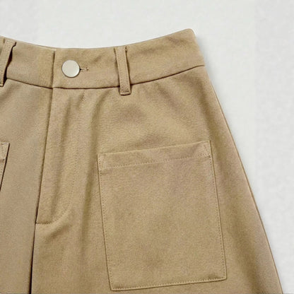 French-Style Slimming A-Line Midi Skirt
