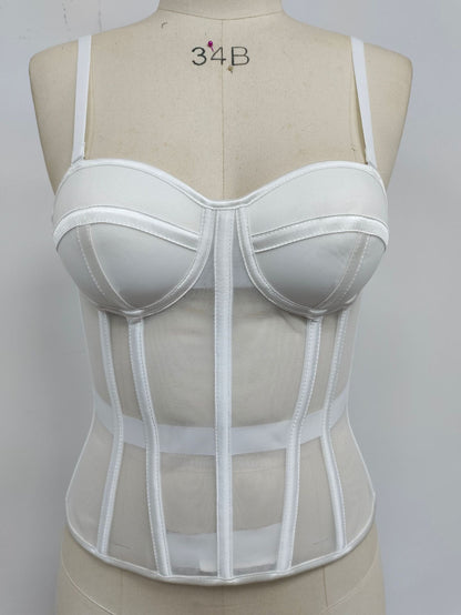 French-Style Soft Underwire Bra Vest