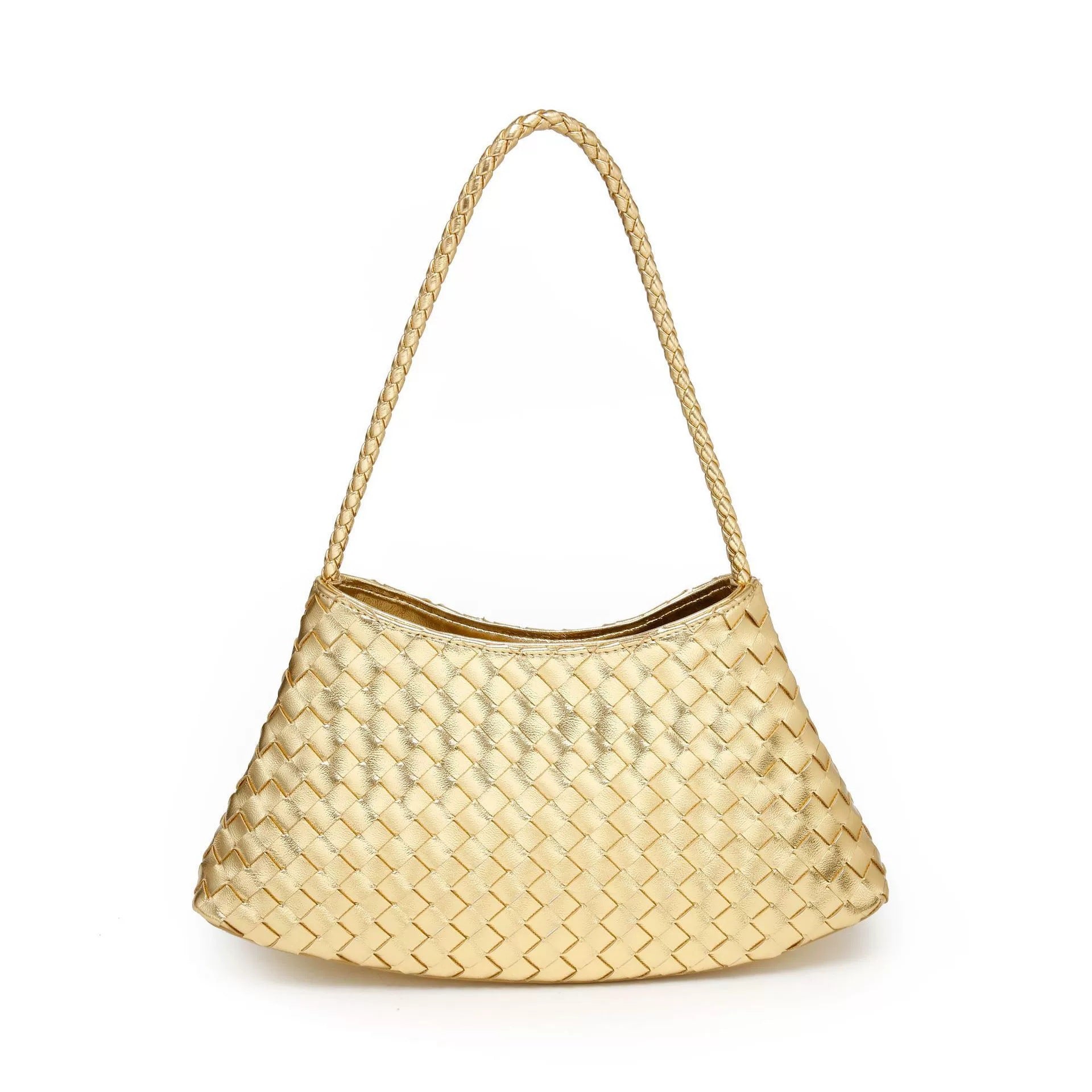 French Style Woven Shoulder Bag