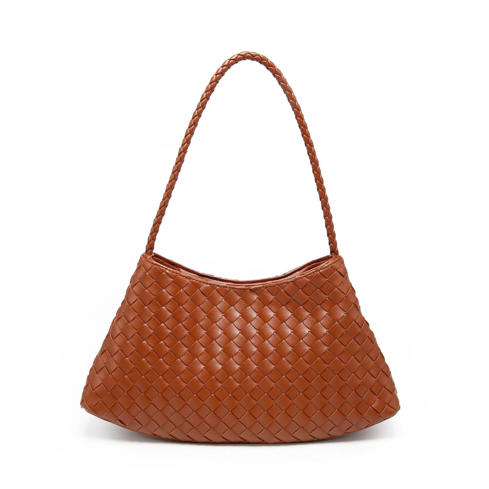 French Style Woven Shoulder Bag