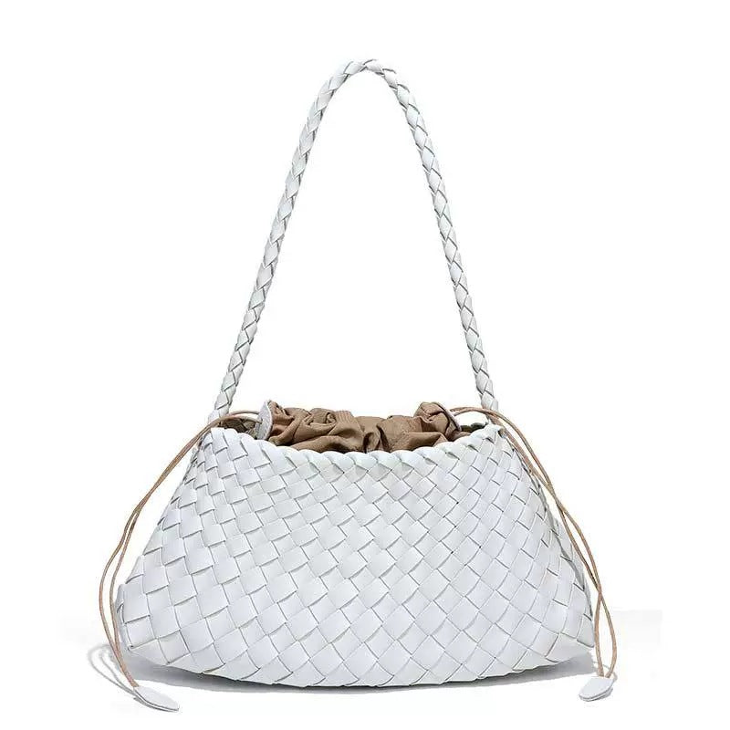 French Style Woven Shoulder Bag