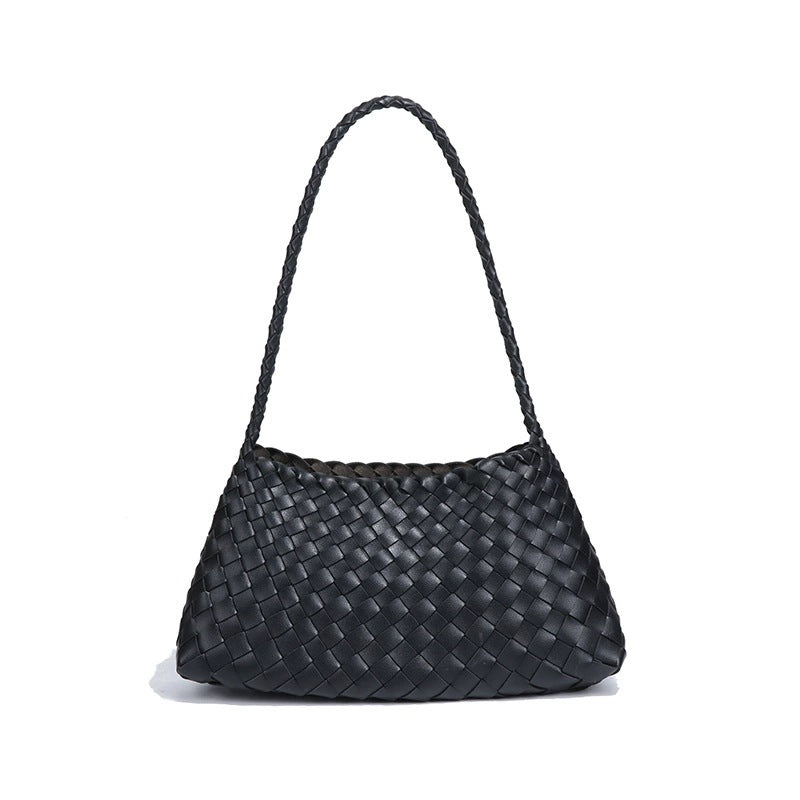 French Style Woven Shoulder Bag