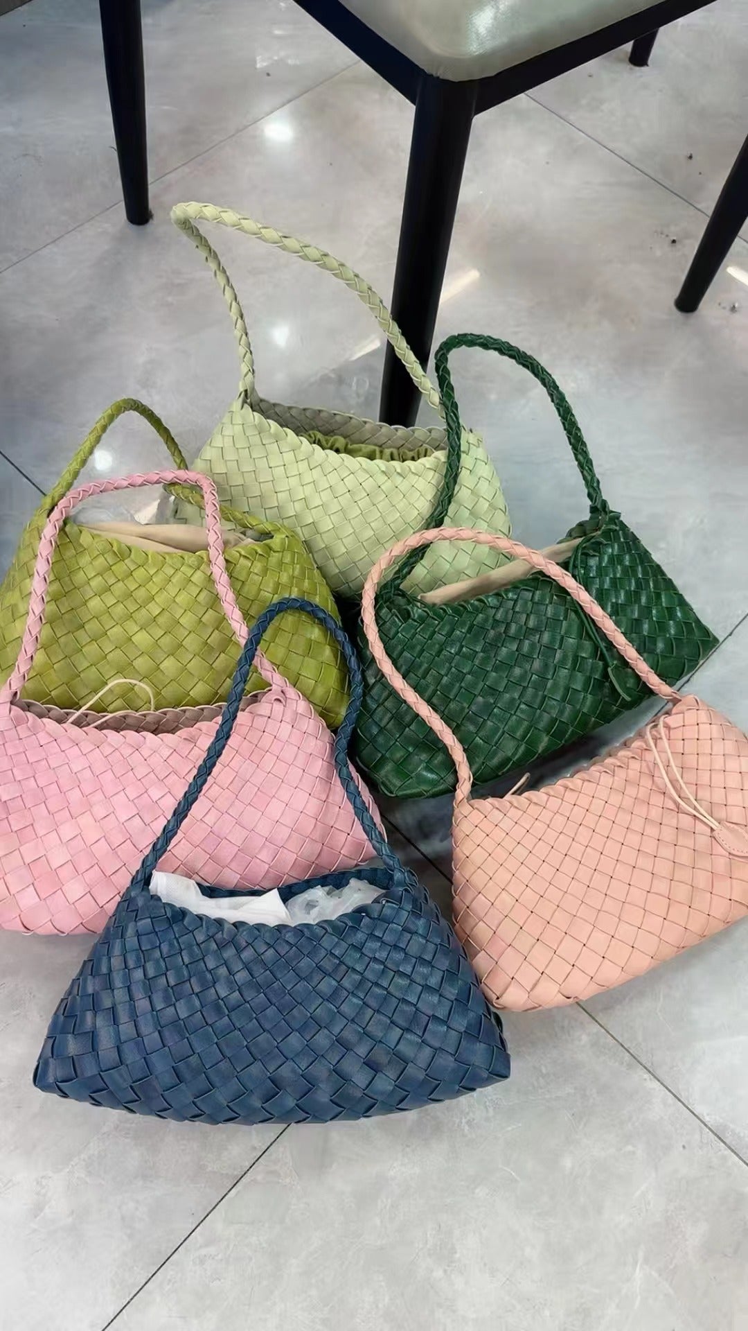 French Style Woven Shoulder Bag