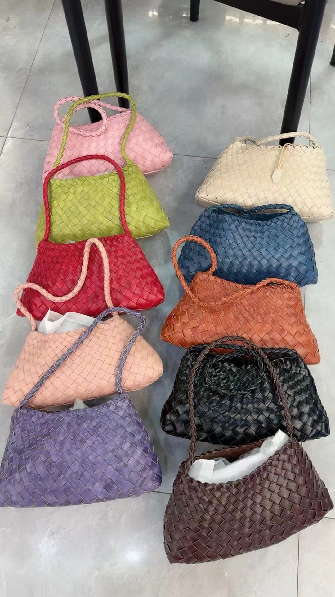 French Style Woven Shoulder Bag