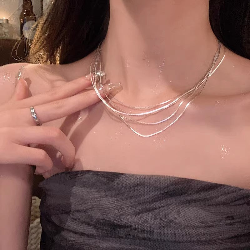 French Vintage Rose Pearl Necklace for Women
