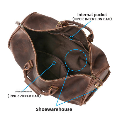 Frenzy Leather Travel Bag