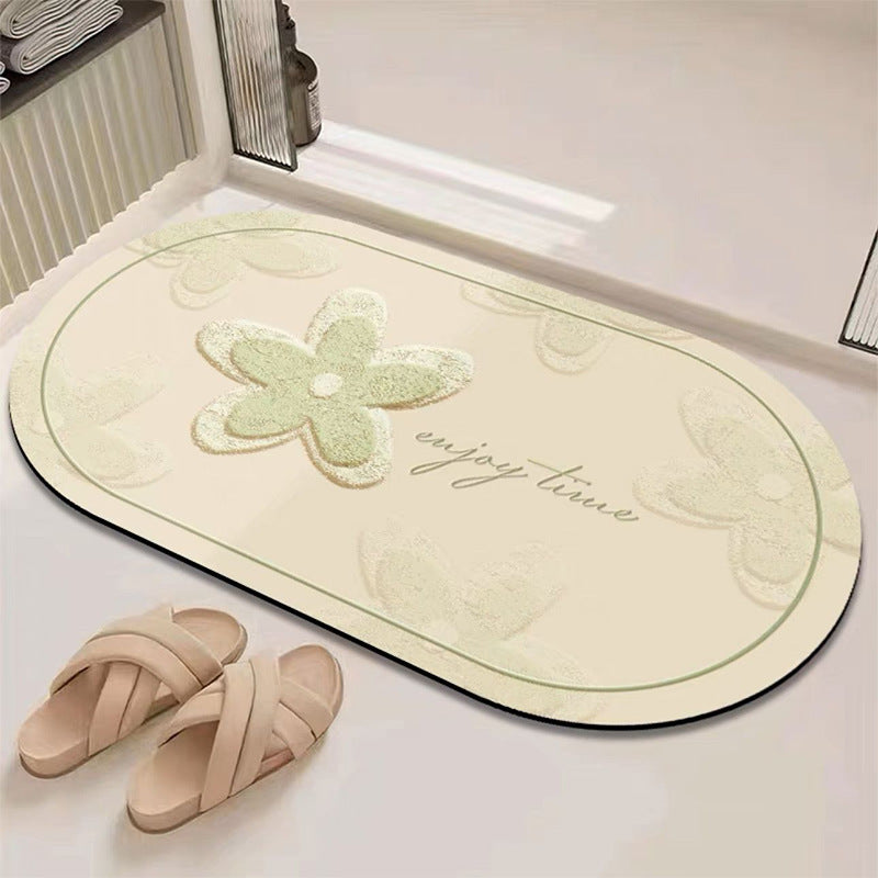 Fresh and clean diatom mud floor mat