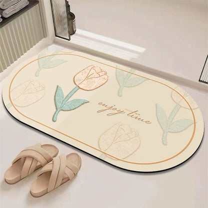 Fresh and clean diatom mud floor mat