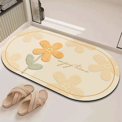 Fresh and clean diatom mud floor mat