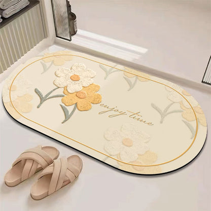 Fresh and clean diatom mud floor mat