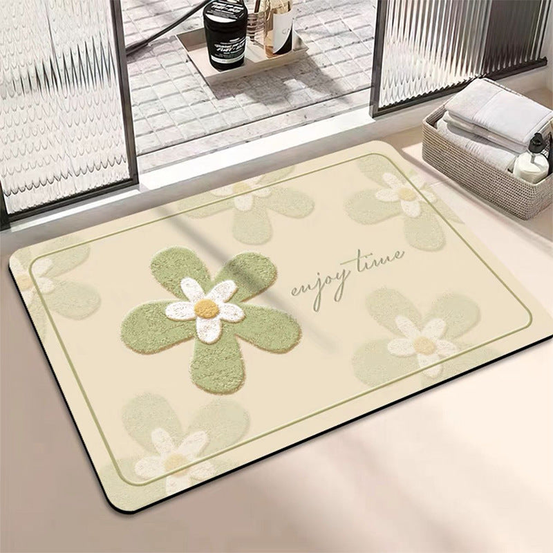 Fresh and clean diatom mud floor mat