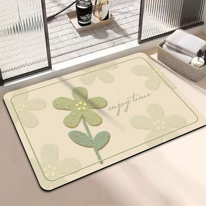Fresh and clean diatom mud floor mat