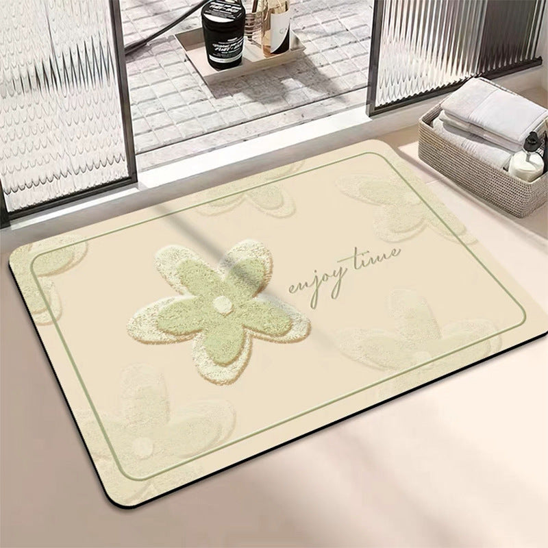 Fresh and clean diatom mud floor mat