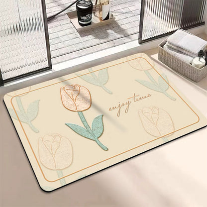 Fresh and clean diatom mud floor mat