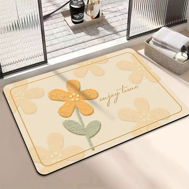 Fresh and clean diatom mud floor mat