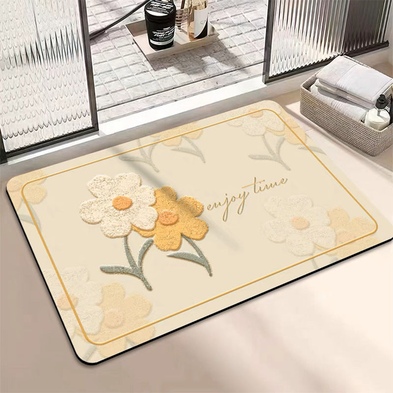Fresh and clean diatom mud floor mat