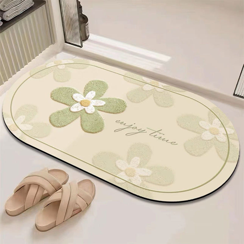 Fresh and clean diatom mud floor mat