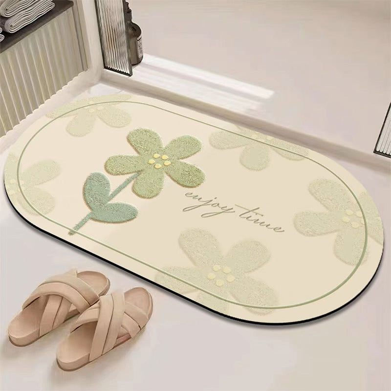 Fresh and clean diatom mud floor mat