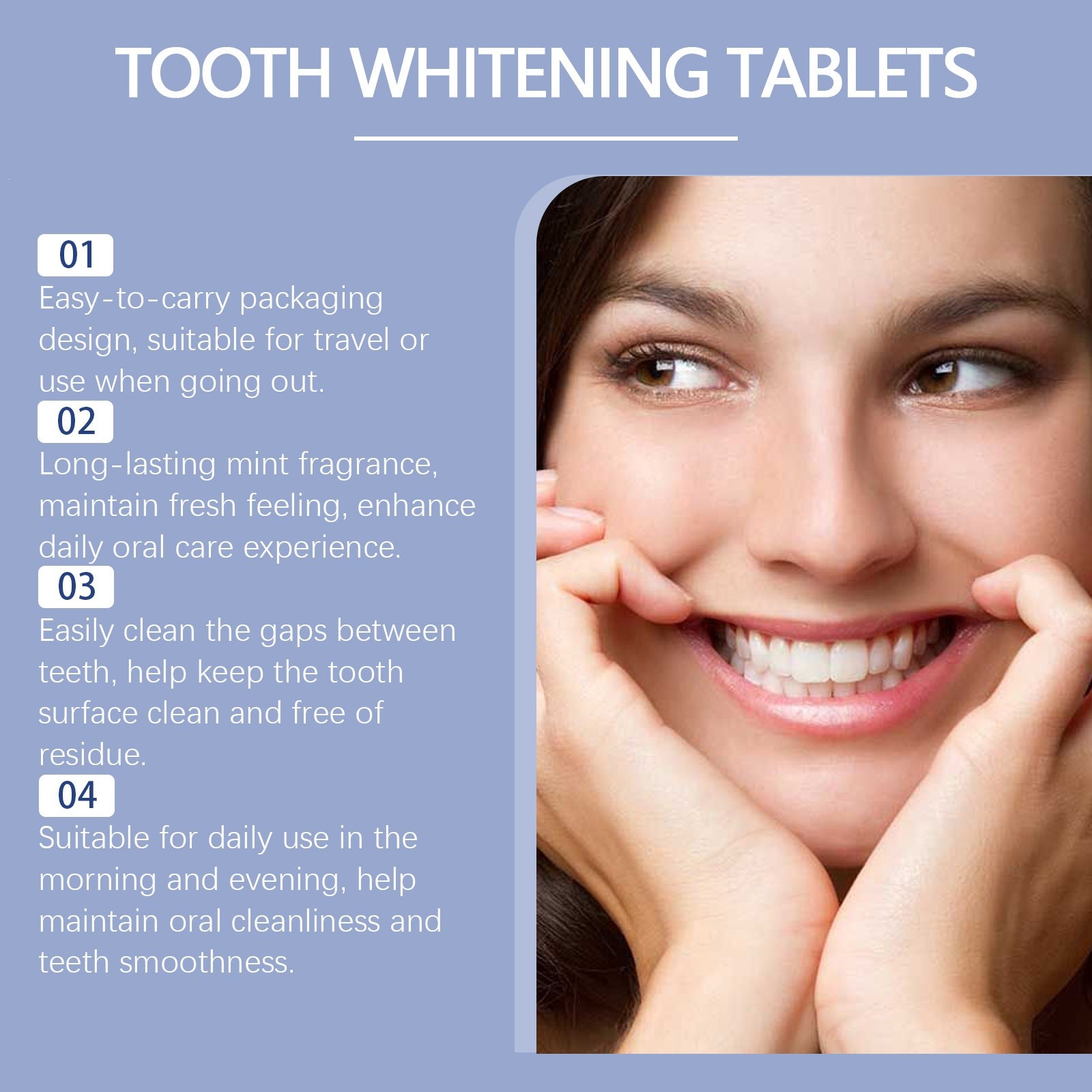 Fresh-breath mouthwash tablets