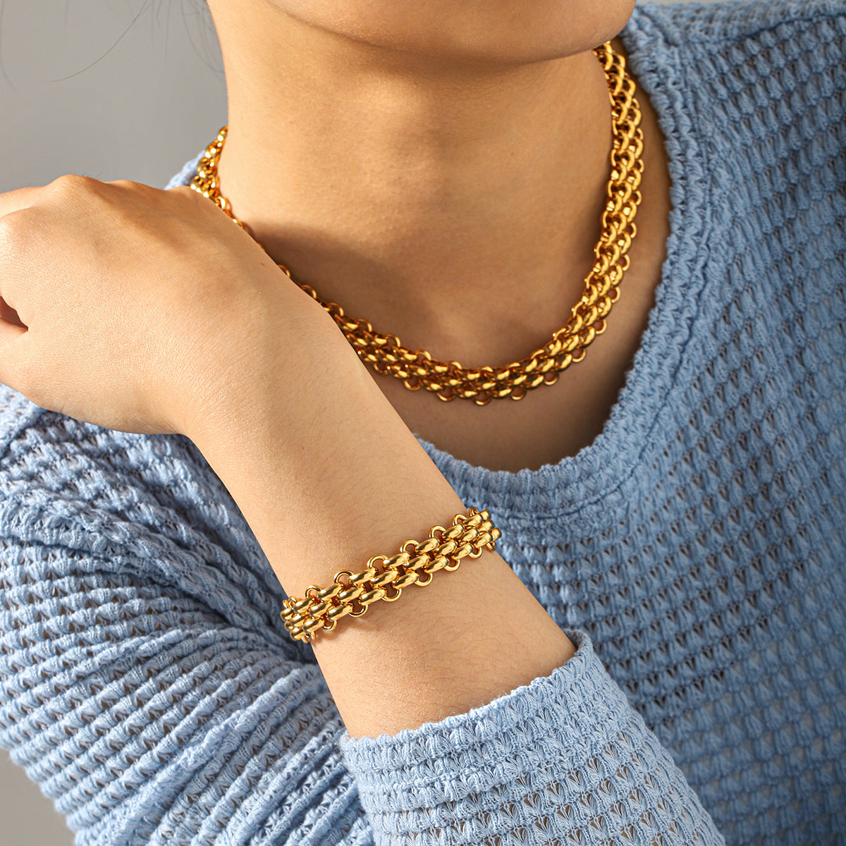 Fried Dough Twists Bracelet Necklace