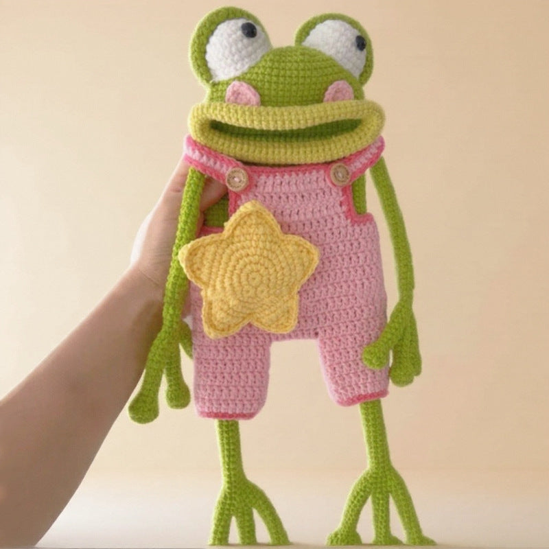 Frog knitting material kit
