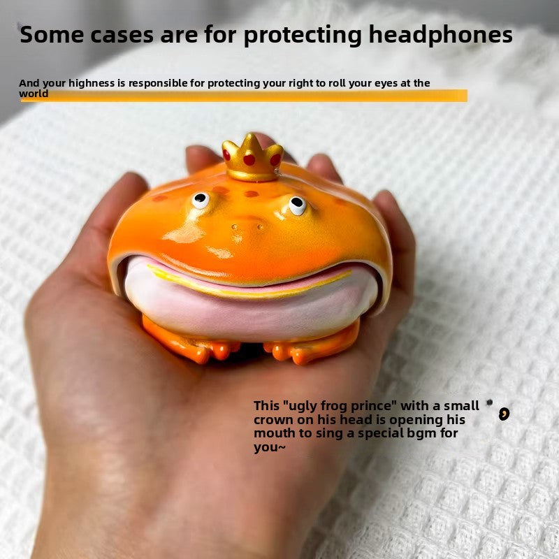 Frog Themed 3D Resin Earphone Case for AirPods