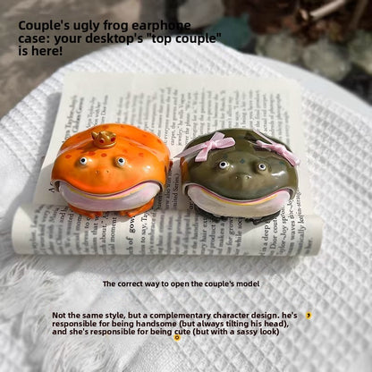 Frog Themed 3D Resin Earphone Case for AirPods