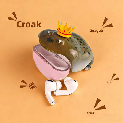 Frog Themed 3D Resin Earphone Case for AirPods