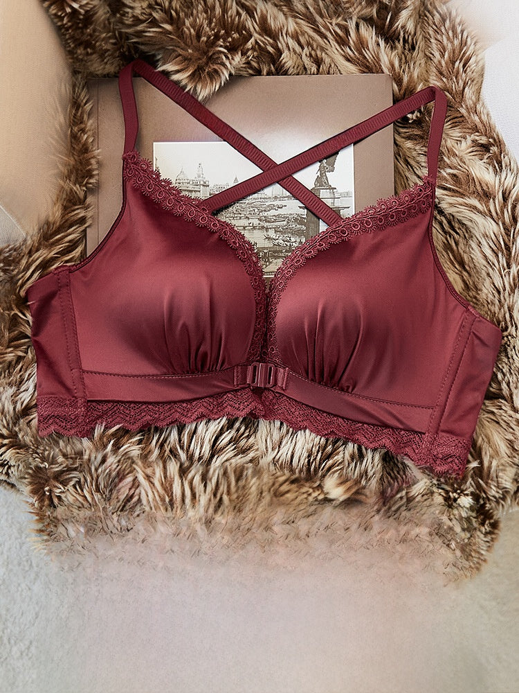 Front Buckle Push-Up Bra for Women