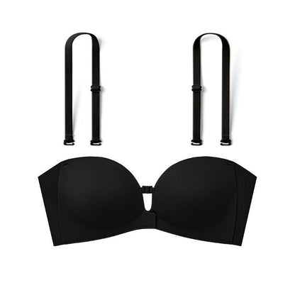 Front-buckle strapless bra