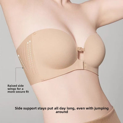 Front Buckle Strapless Underwear