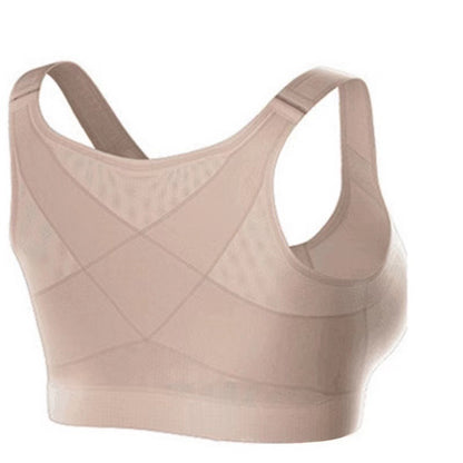 Front Button Sports Bra Without Rims Women