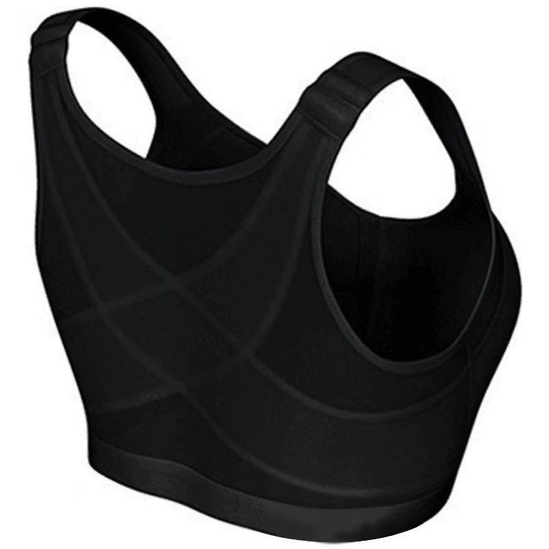 Front Button Sports Bra Without Rims Women