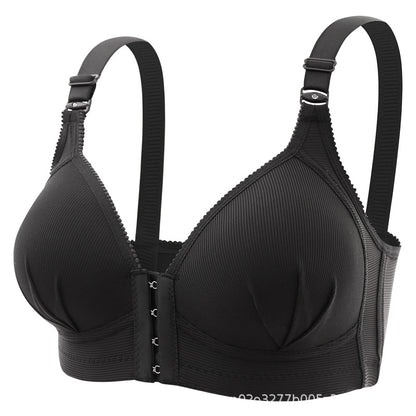 Front-buttoned large-sized underwear without a steel ring