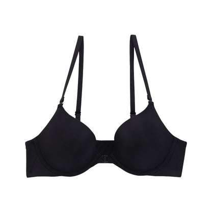 Front Closure Push-Up Bra with Soft Steel Ring