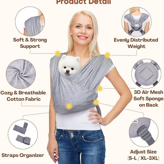 Front-Facing Pet Carrier for Small Dogs and Cats