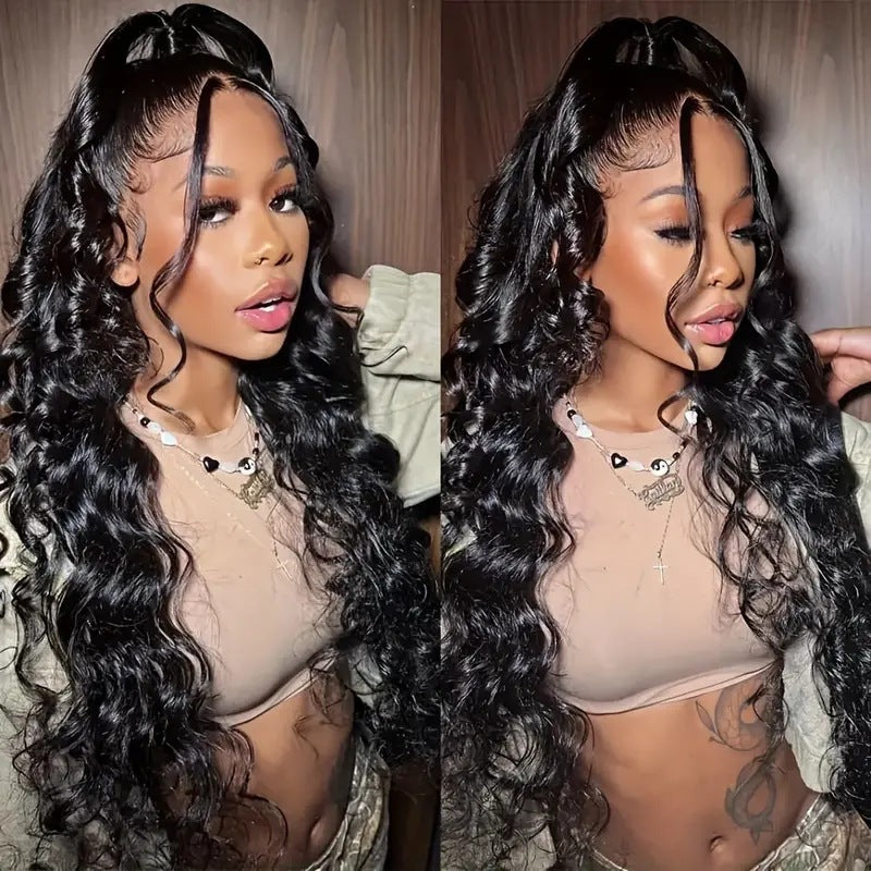 Front Lace Synthetic Long Wavy Hair Wig