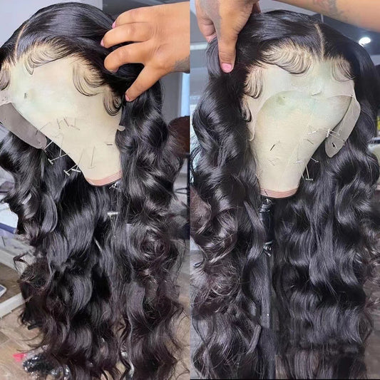 Front Lace Synthetic Wig Long Curly Hair