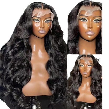 Front Lace Synthetic Wig Long Curly Hair